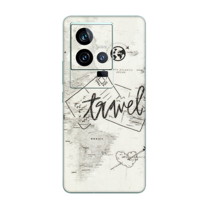 IQOO Phone Skins (All Models) - Travel Ticket - Transparent Finish (T-06) IQOO 11 5G