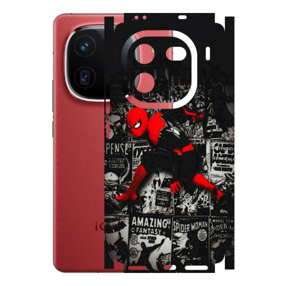 IQOO Phone Skins (All Models) - SpiderMan New - 3D Embossed Finish (L-162) IQOO 12 5G