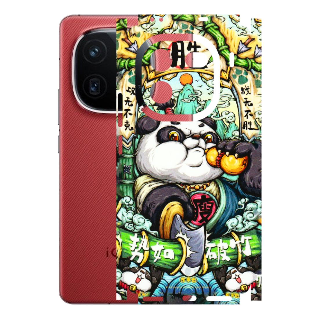 IQOO Phone Skins (All Models) - Royal Rich Panda - 3D Embossed Finish (L-170) IQOO 12 5G