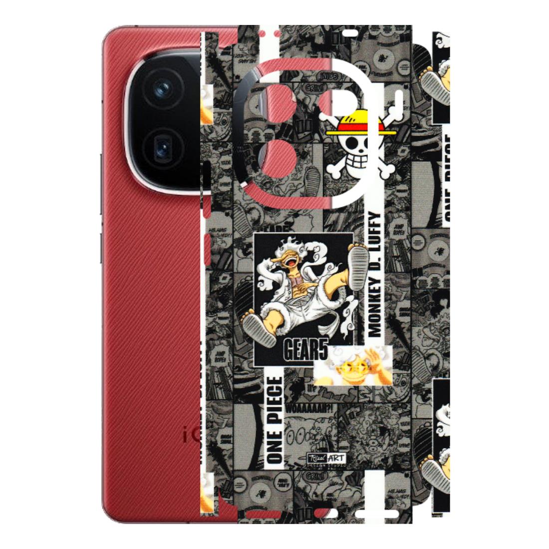 IQOO Phone Skins (All Models) - Cuffy Anime MonkeyCamic - 3D Embossed Finish (L-242) IQOO 12 5G