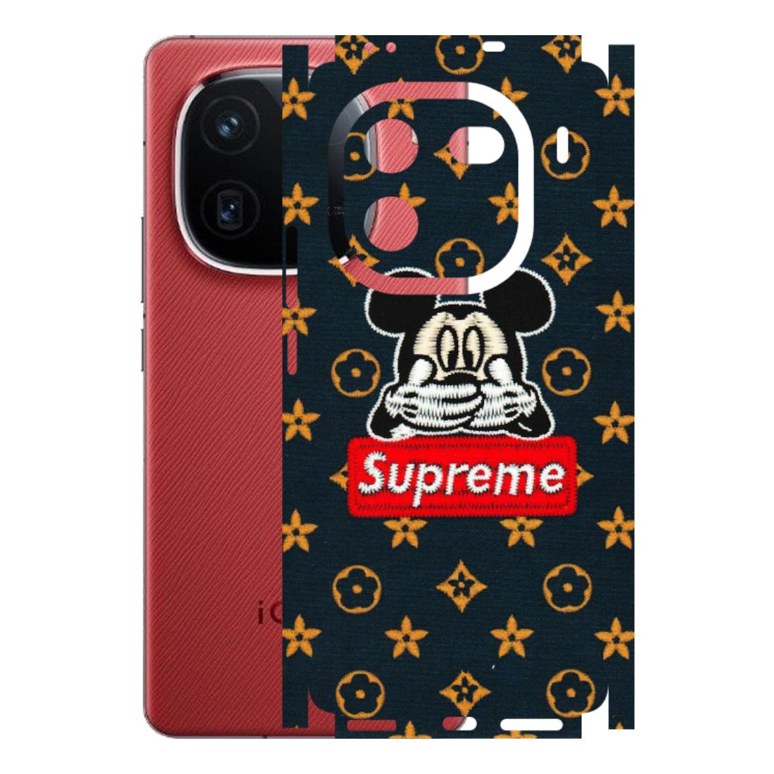IQOO Phone Skins (All Models) - Mickey Supreme - Matte Finish (M-83) IQOO 12 5G