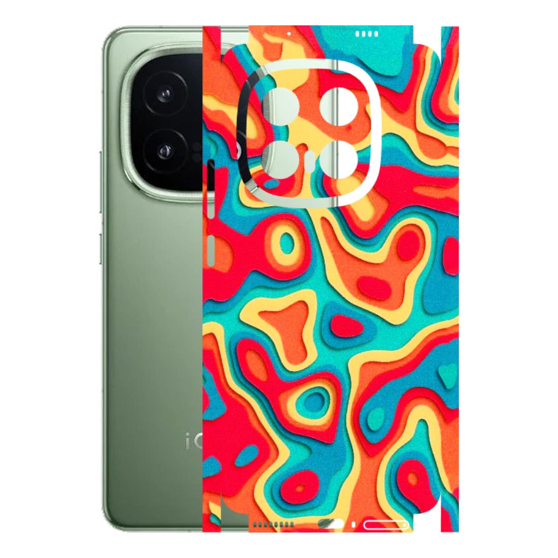 IQOO Phone Skins (All Models) - Abstract Swirl - 3D Embossed Finish (L-150) IQOO 13 5G