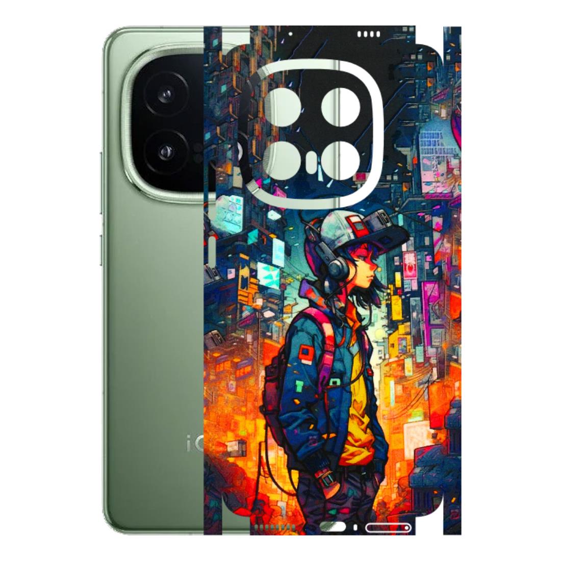 IQOO Phone Skins (All Models) - Street Anime Guy - 3D Embossed Finish (L-158) IQOO 13 5G