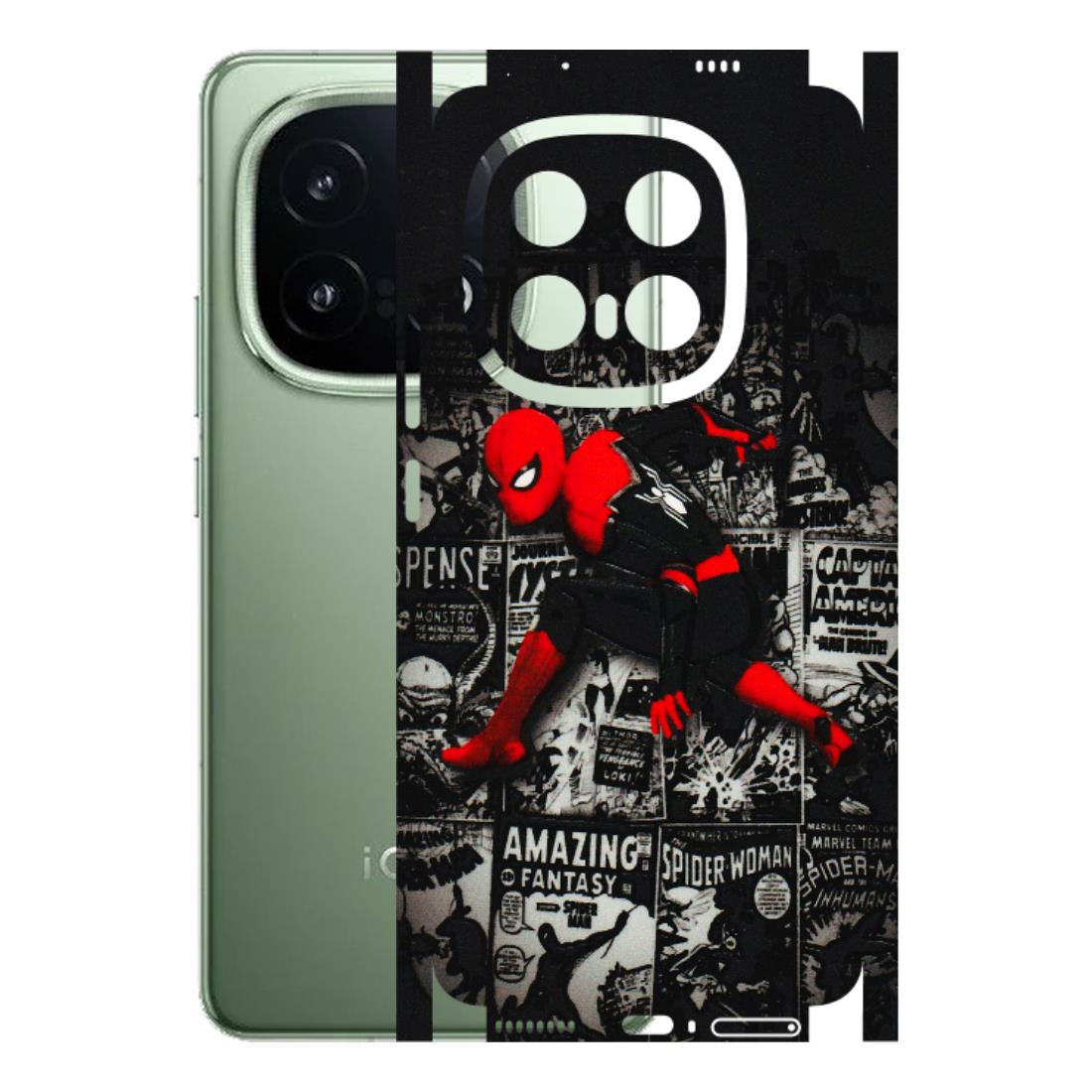 IQOO Phone Skins (All Models) - SpiderMan New - 3D Embossed Finish (L-162) IQOO 13 5G