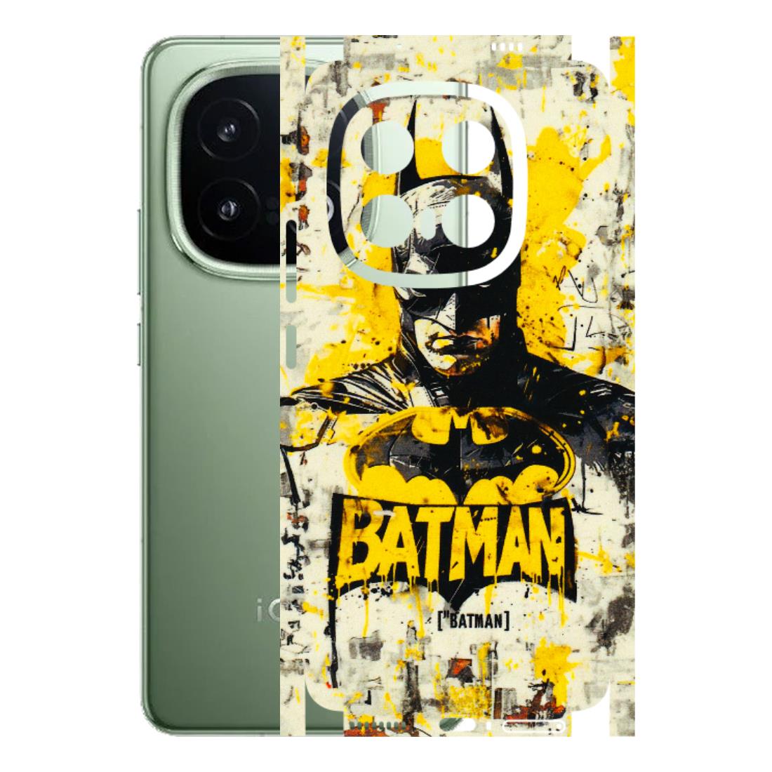 IQOO Phone Skins (All Models) - Batman Yellow BT - 3D Embossed Finish (L-304) IQOO 13 5G