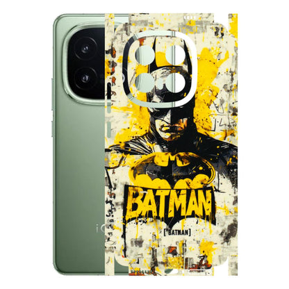 IQOO Phone Skins (All Models) - Batman Yellow BT - 3D Embossed Finish (L-304) IQOO 13 5G