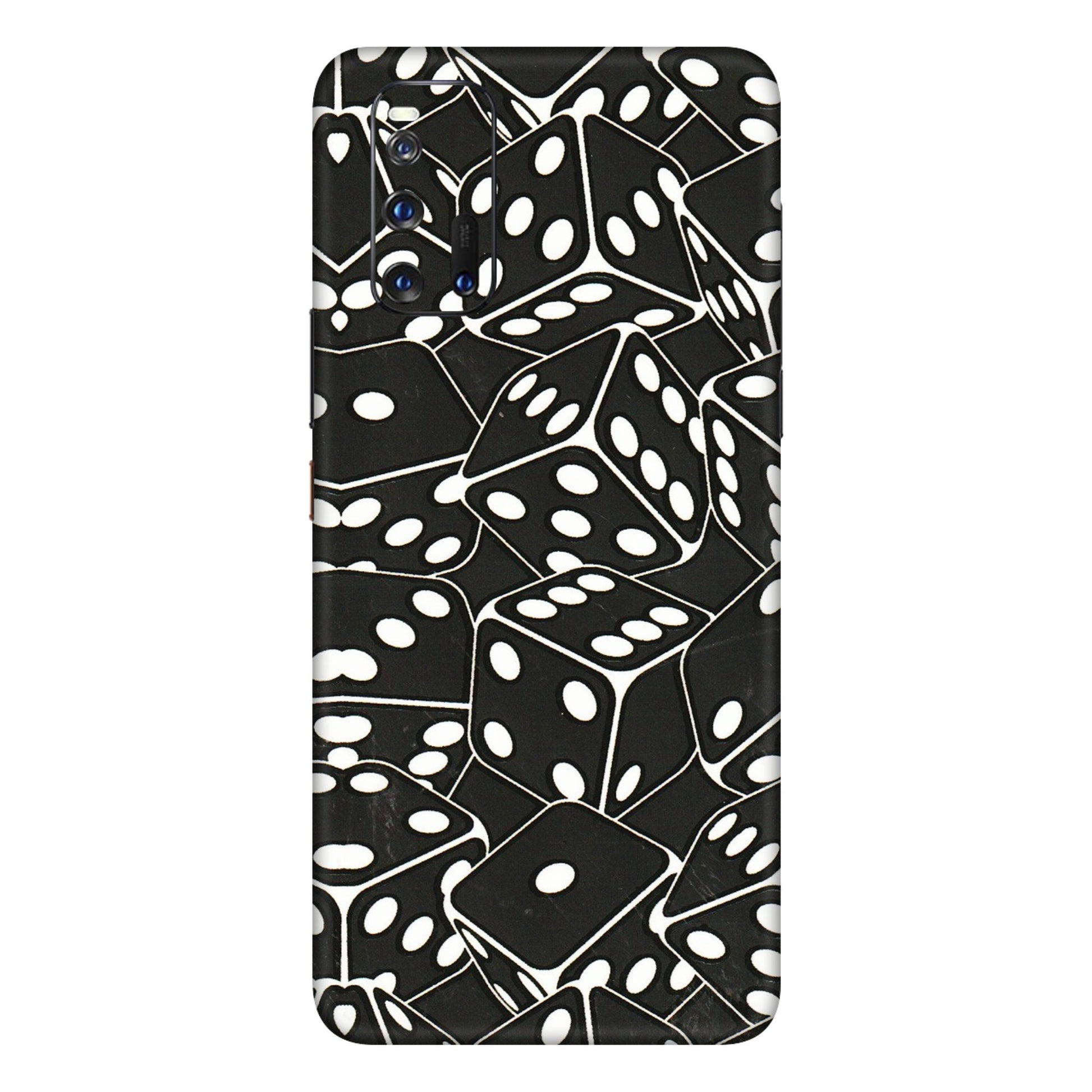 IQOO Phone Skins (All Models) - Big Black Dices - 3D Embossed Finish (L-106) IQOO 3