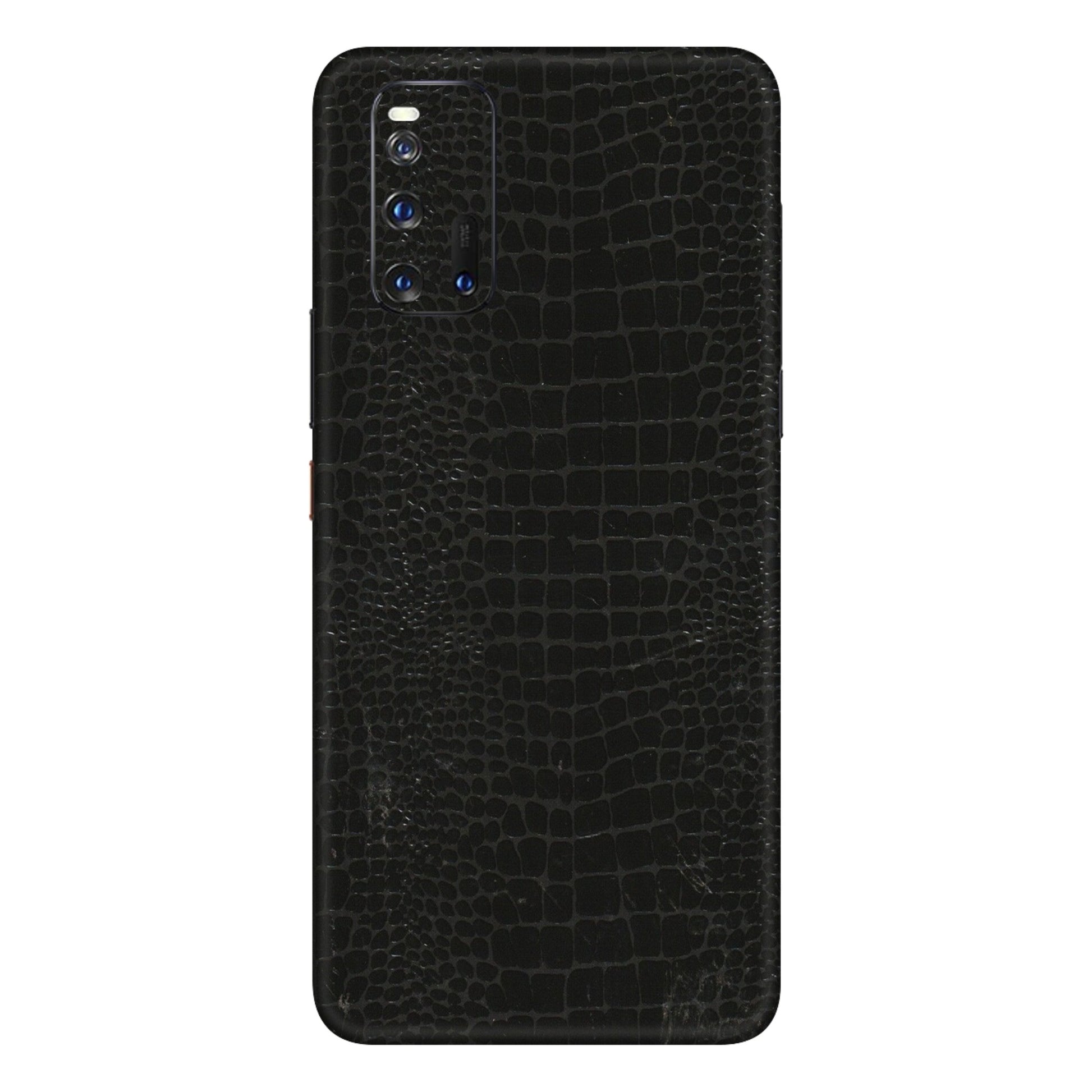 IQOO Phone Skins (All Models) - Snake Leather Black - 3D Embossed Finish (L-107) IQOO 3