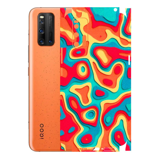 IQOO Phone Skins (All Models) - Abstract Swirl - 3D Embossed Finish (L-150) IQOO 3