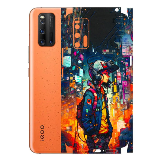 IQOO Phone Skins (All Models) - Street Anime Guy - 3D Embossed Finish (L-158) IQOO 3