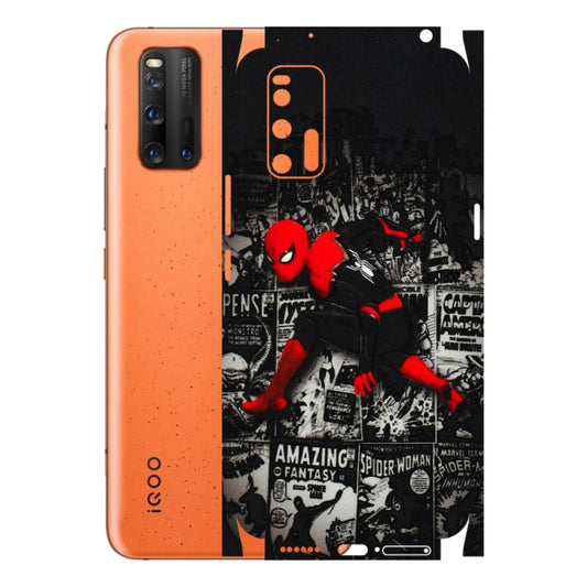 IQOO Phone Skins (All Models) - SpiderMan New - 3D Embossed Finish (L-162) IQOO 3