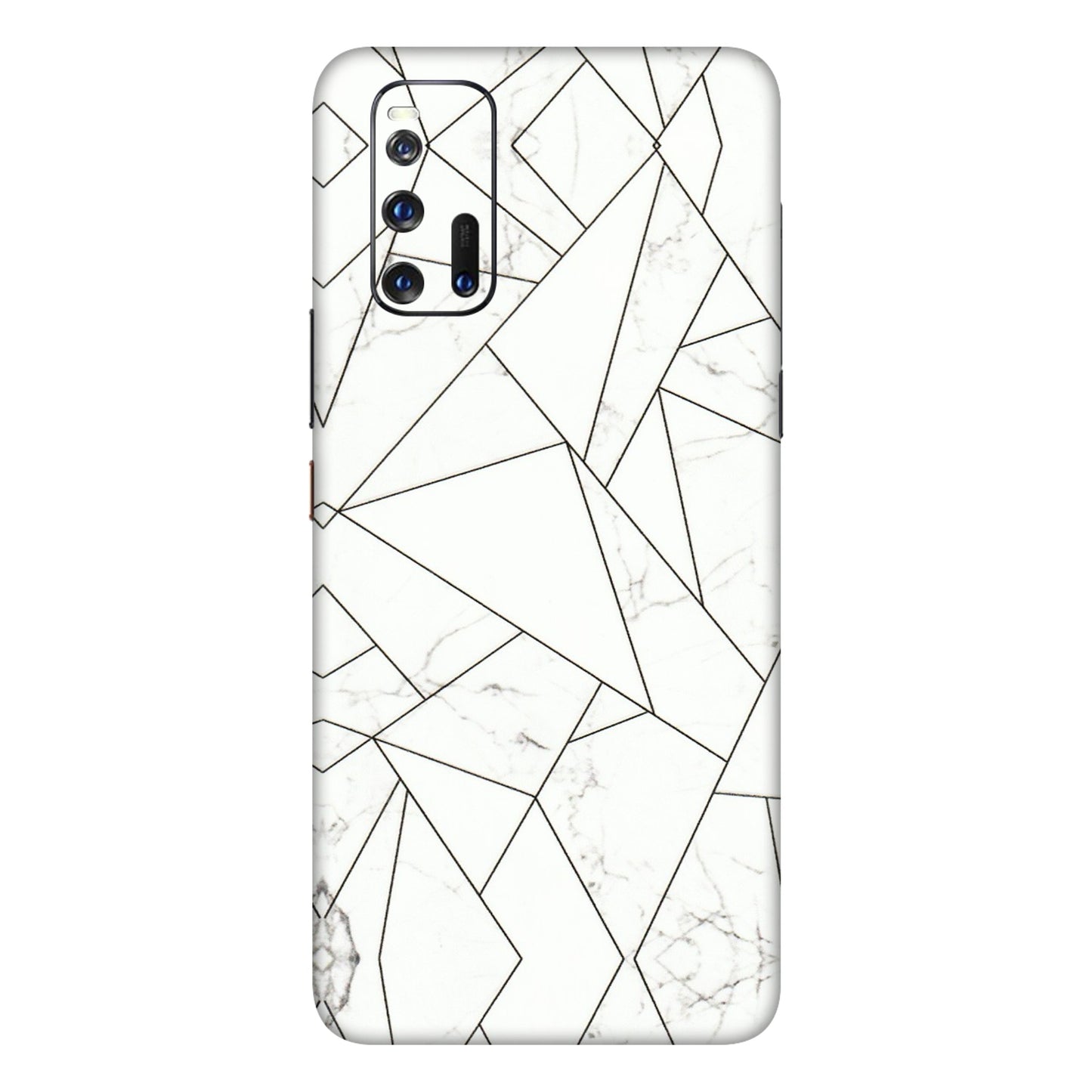 IQOO Phone Skins (All Models) - Luxury White Marble Effect - 3D Embossed Finish (L-168) IQOO 3