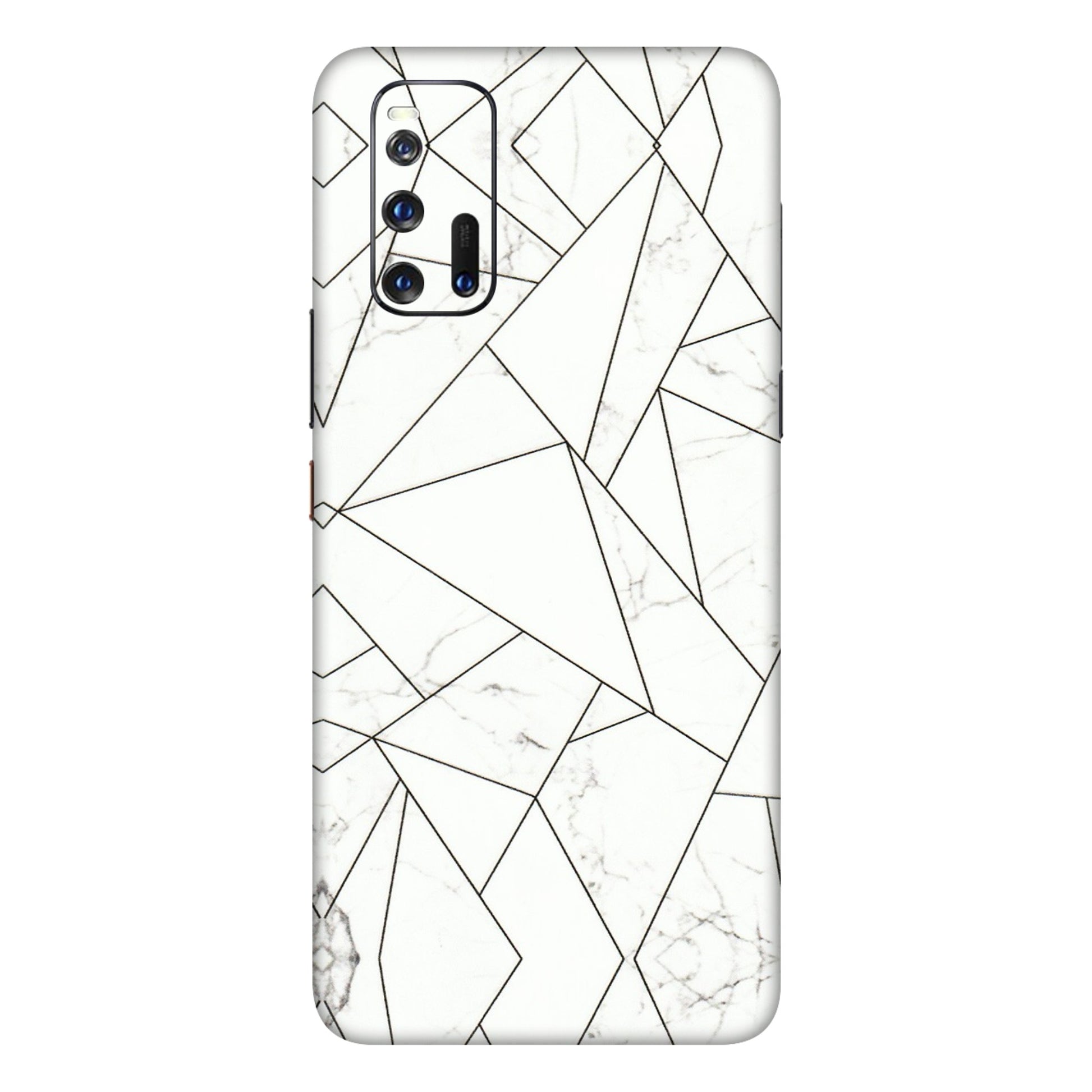 IQOO Phone Skins (All Models) - Luxury White Marble Effect - 3D Embossed Finish (L-168) IQOO 3
