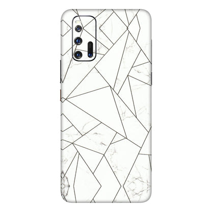 IQOO Phone Skins (All Models) - Luxury White Marble Effect - 3D Embossed Finish (L-168) IQOO 3