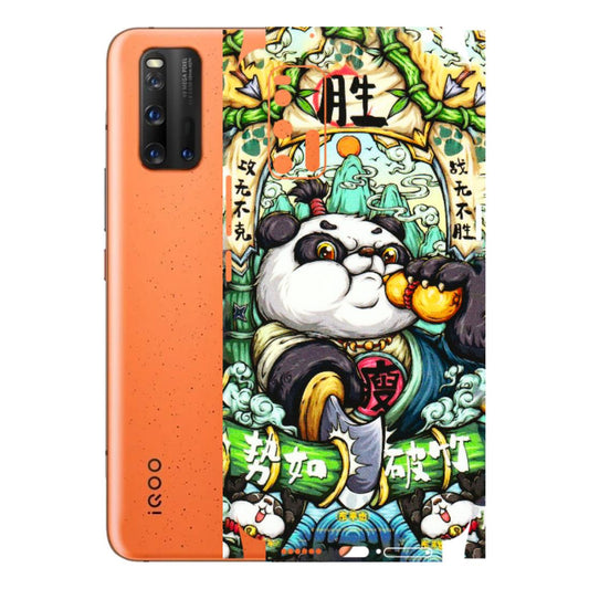 IQOO Phone Skins (All Models) - Royal Rich Panda - 3D Embossed Finish (L-170) IQOO 3