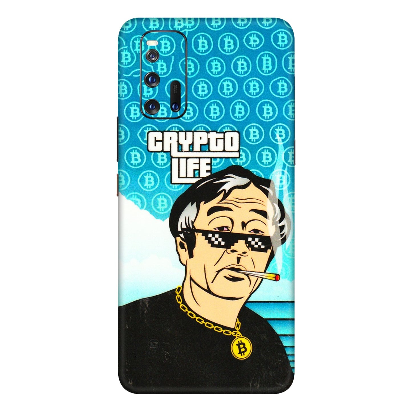 IQOO Phone Skins (All Models) - Crypto Thug Life - 3D Embossed Finish (L-179) IQOO 3