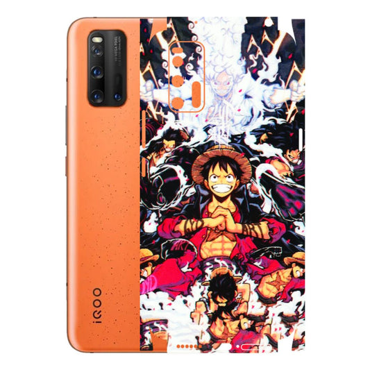 IQOO Phone Skins (All Models) - Luffy Anime Character - 3D Embossed Finish (L-203) IQOO 3