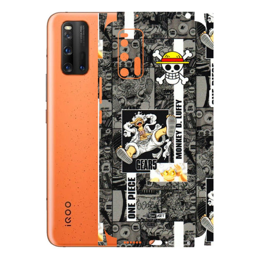 IQOO Phone Skins (All Models) - Cuffy Anime MonkeyCamic - 3D Embossed Finish (L-242) IQOO 3