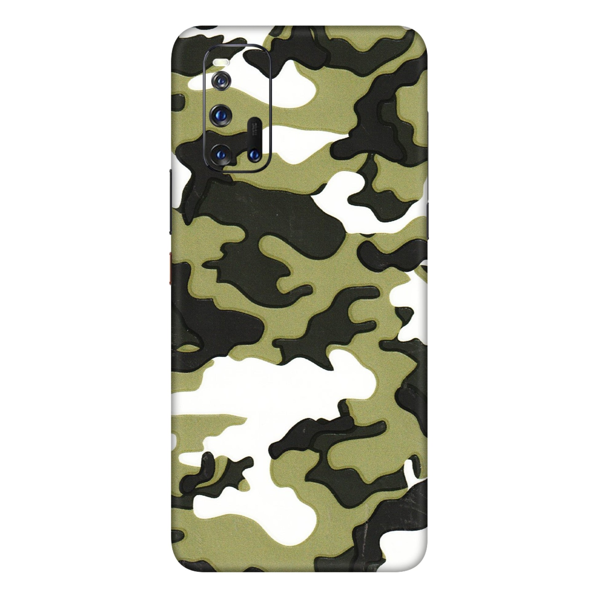 IQOO Phone Skins (All Models) - Camouflages White And Green - 3D Embossed Finish (L-243) IQOO 3
