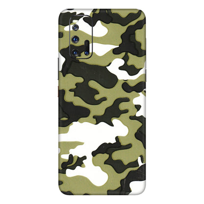 IQOO Phone Skins (All Models) - Camouflages White And Green - 3D Embossed Finish (L-243) IQOO 3