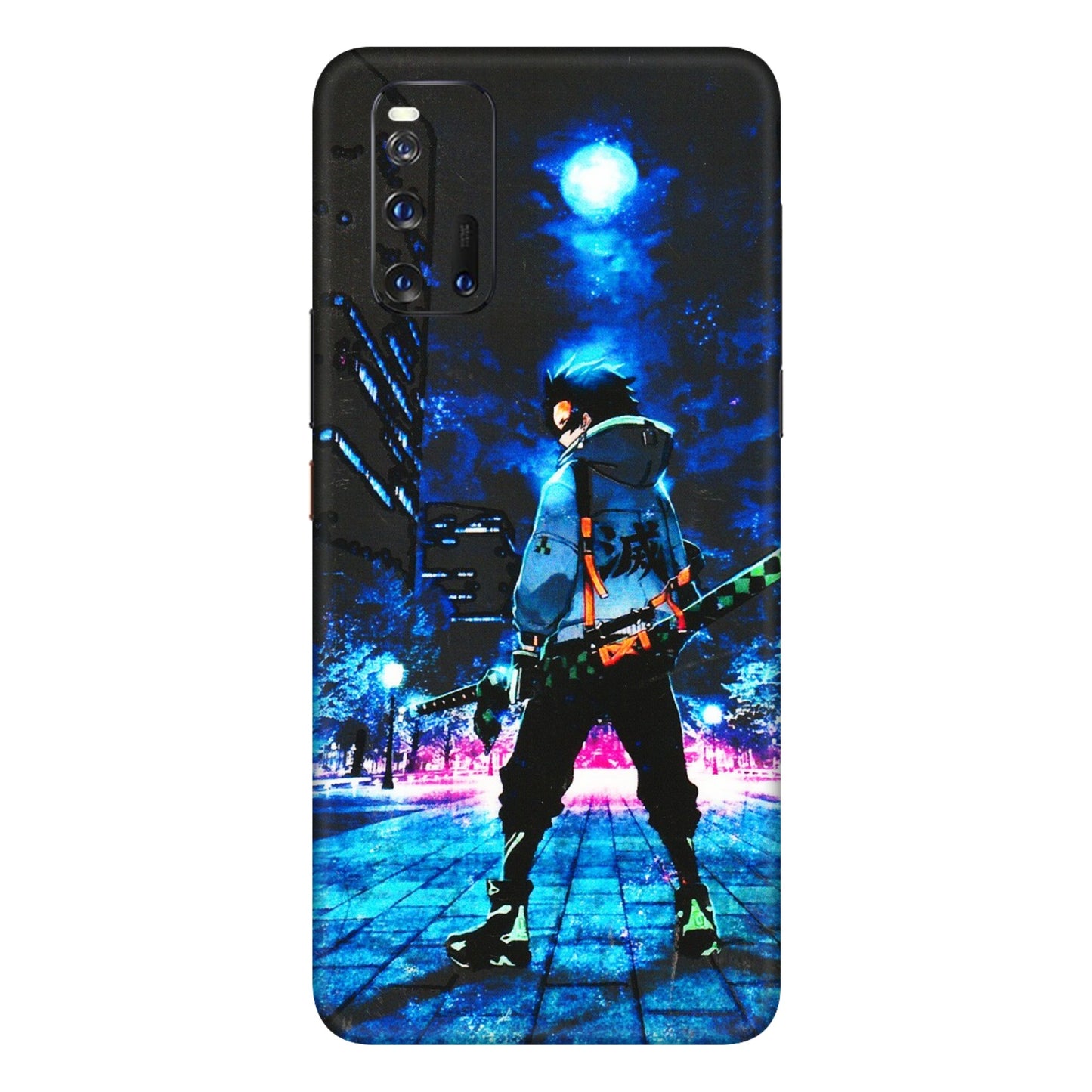 IQOO Phone Skins (All Models) - Demon Slayer Sword - 3D Embossed Finish (L-247) IQOO 3