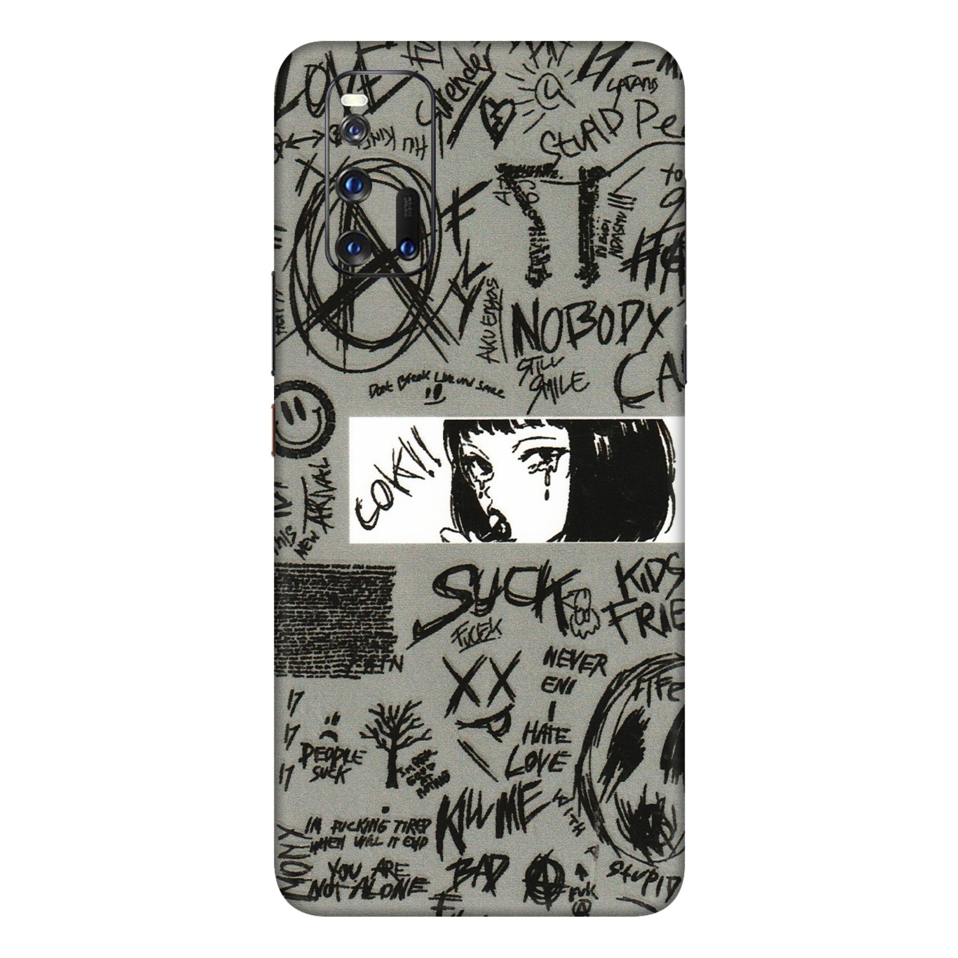 IQOO Phone Skins (All Models) - Never Have Love Anime - 3D Embossed Finish (L-260) IQOO 3