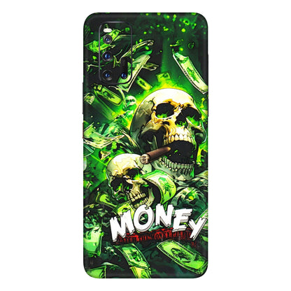 IQOO Phone Skins (All Models) - Skull Money - 3D Embossed Finish (L-303) IQOO 3