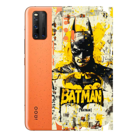 IQOO Phone Skins (All Models) - Batman Yellow BT - 3D Embossed Finish (L-304) IQOO 3
