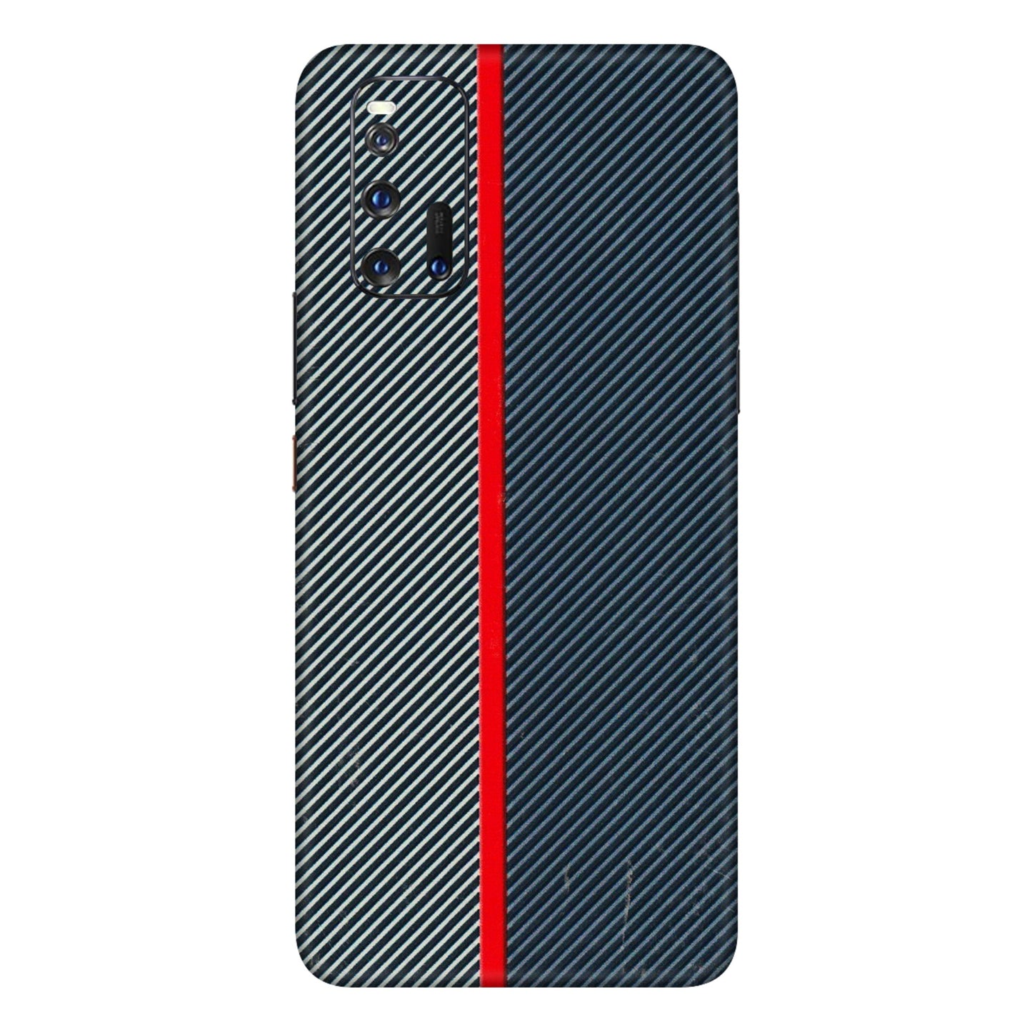 IQOO Phone Skins (All Models) - Blue Sober Lines - 3D Embossed Finish (L-305) IQOO 3