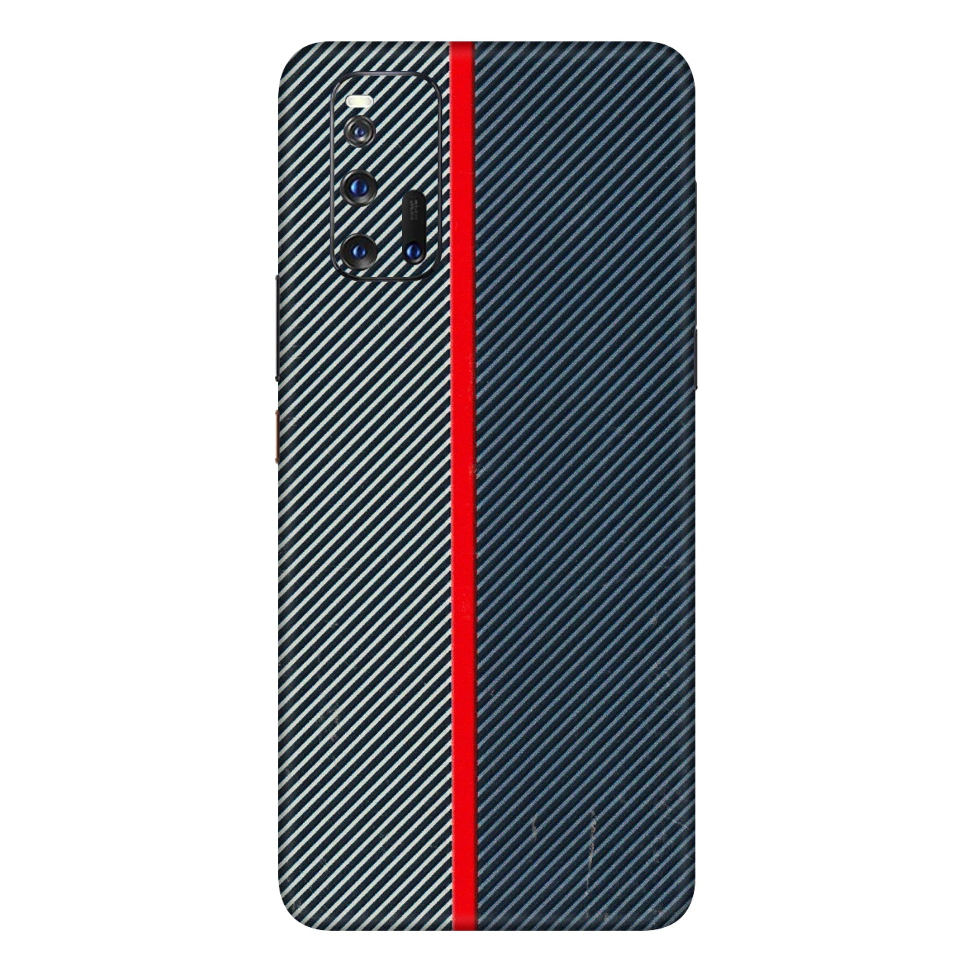 IQOO Phone Skins (All Models) - Blue Sober Lines - 3D Embossed Finish (L-305) IQOO 3