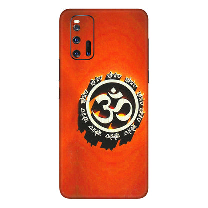 IQOO Phone Skins (All Models) - Aum Shiv Orange - 3D Embossed Finish (L-32) IQOO 3