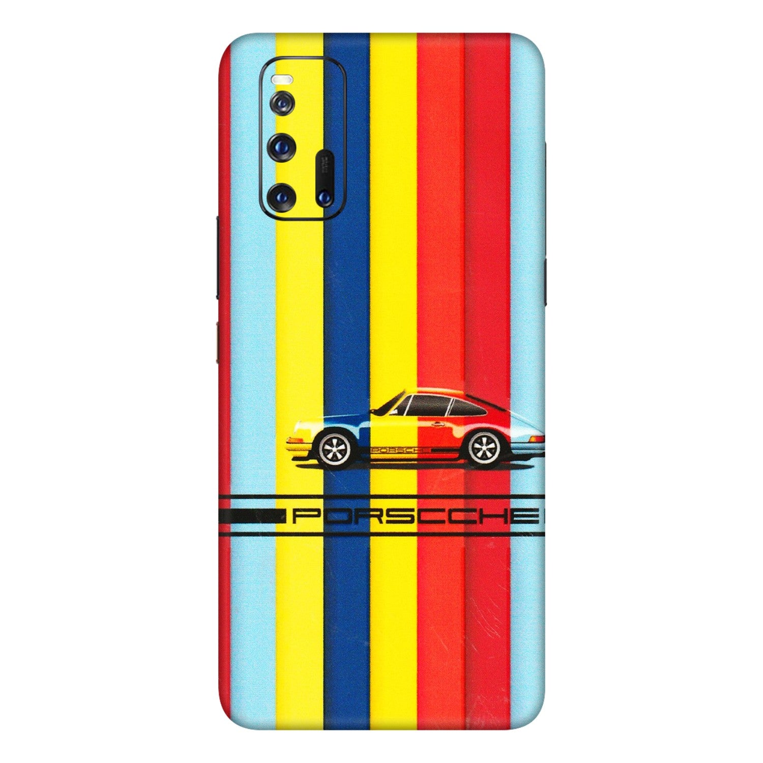 IQOO Phone Skins (All Models) - Multicolour Porche - 3D Embossed Finish (L-39) IQOO 3