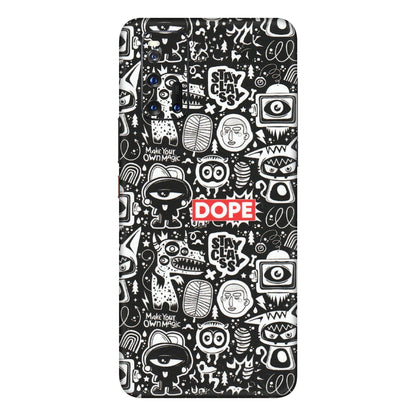 IQOO Phone Skins (All Models) - Dope Stay Classy Black Doodles - Matte Finish (M-126) IQOO 3