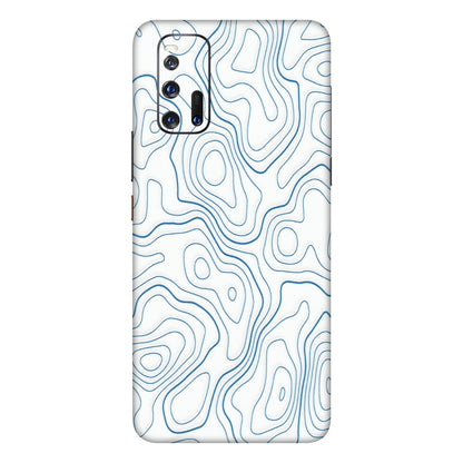 IQOO Phone Skins (All Models) - Blue And White Swirls - Matte Finish (M-139) IQOO 3