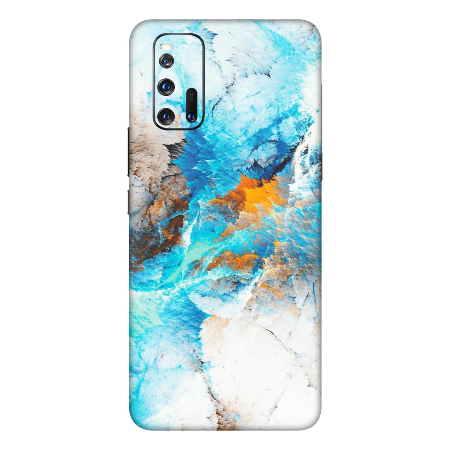 IQOO Phone Skins (All Models) - Blue Waves Abstract - Matte Finish (M-19) IQOO 3