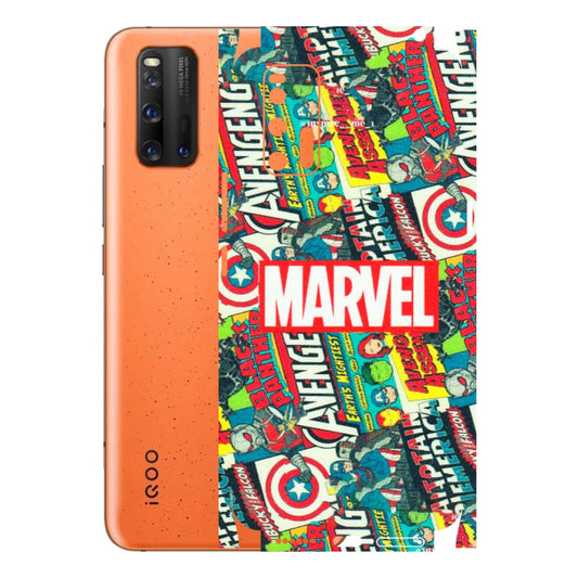 IQOO Phone Skins (All Models) - Marvel Comic Lover - Matte Finish (M-30) IQOO 3