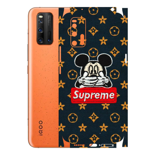 IQOO Phone Skins (All Models) - Mickey Supreme - Matte Finish (M-83) IQOO 3