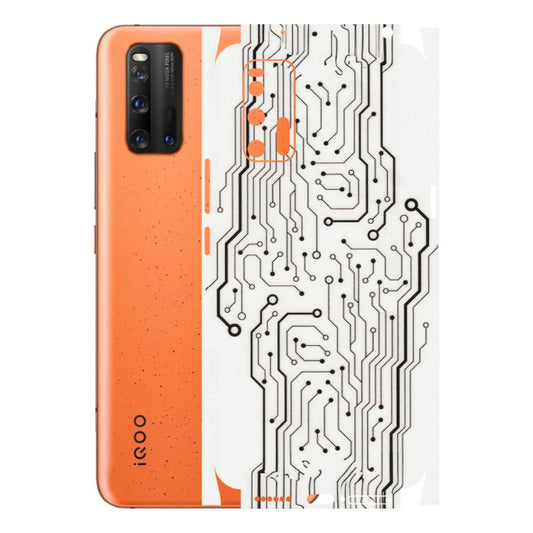 IQOO Phone Skins (All Models) - Tech Circuits - Transparent Finish (T-03) IQOO 3