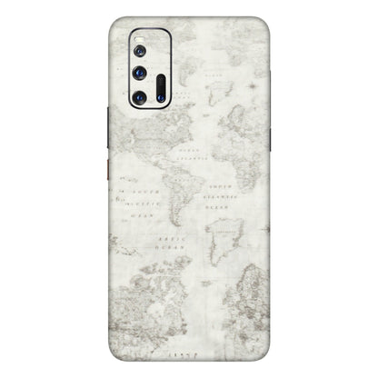 IQOO Phone Skins (All Models) - World Travel Map - Transparent Finish (T-04) IQOO 3