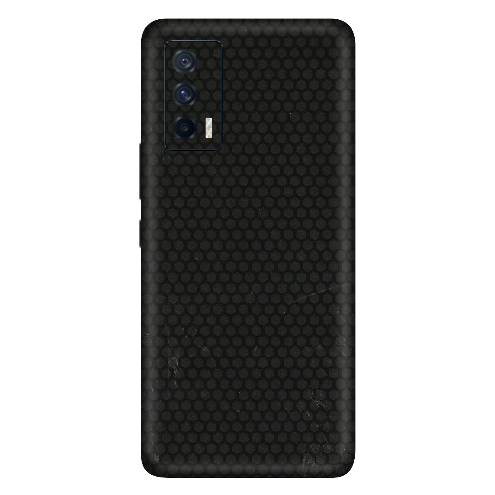 IQOO Phone Skins (All Models) - Black honeycomb - 3D Embossed Finish (L-114) IQOO 7