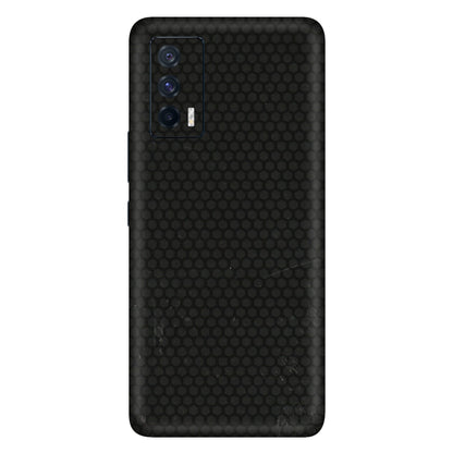 IQOO Phone Skins (All Models) - Black honeycomb - 3D Embossed Finish (L-114) IQOO 7