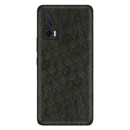 IQOO Phone Skins (All Models) - Black Abstract Pattern - 3D Embossed Finish (L-117) IQOO 7