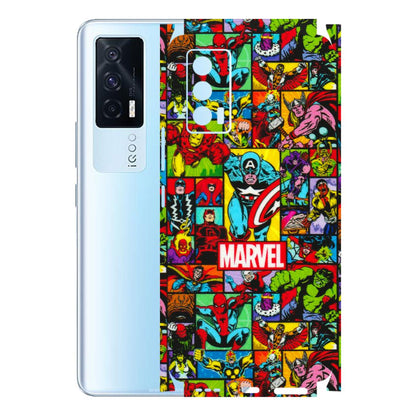 IQOO Phone Skins (All Models) - MARVELOUS Comic Characters - 3D Embossed Finish (L-129) IQOO 7