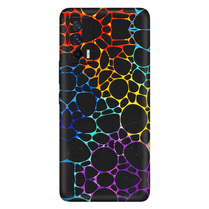 IQOO Phone Skins (All Models) - Abstract Art MultiColour - 3D Embossed Finish (L-133) IQOO 7