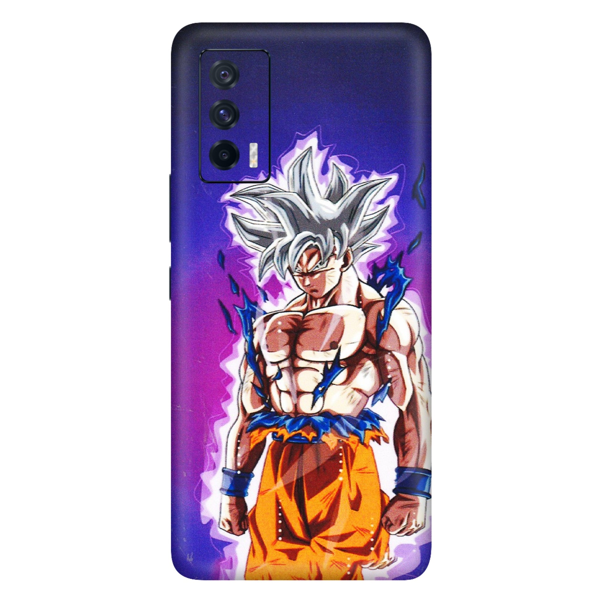 IQOO Phone Skins (All Models) - Goku Purple Anime - 3D Embossed Finish (L-147) IQOO 7