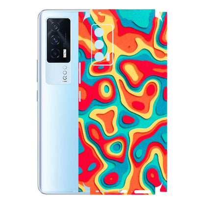 IQOO Phone Skins (All Models) - Abstract Swirl - 3D Embossed Finish (L-150) IQOO 7