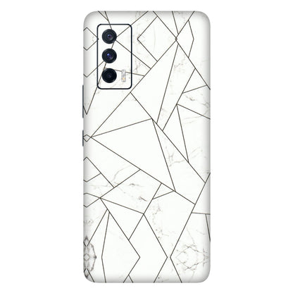 IQOO Phone Skins (All Models) - Luxury White Marble Effect - 3D Embossed Finish (L-168) IQOO 7