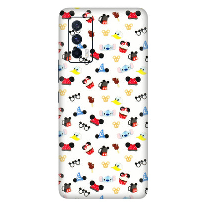 IQOO Phone Skins (All Models) - Minnie Mouse & Donald Doodles s - 3D Embossed Finish (L-194) IQOO 7