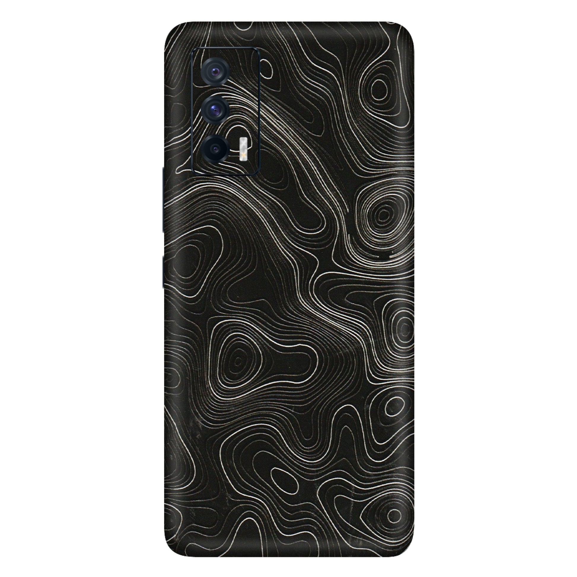 IQOO Phone Skins (All Models) - Black Swirl - 3D Embossed Finish (L-196) IQOO 7