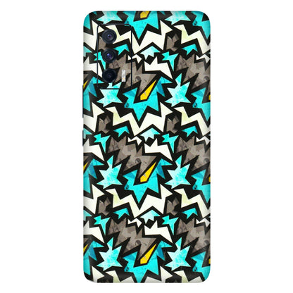 IQOO Phone Skins (All Models) - Funky Zig Zag - 3D Embossed Finish (L-223) IQOO 7